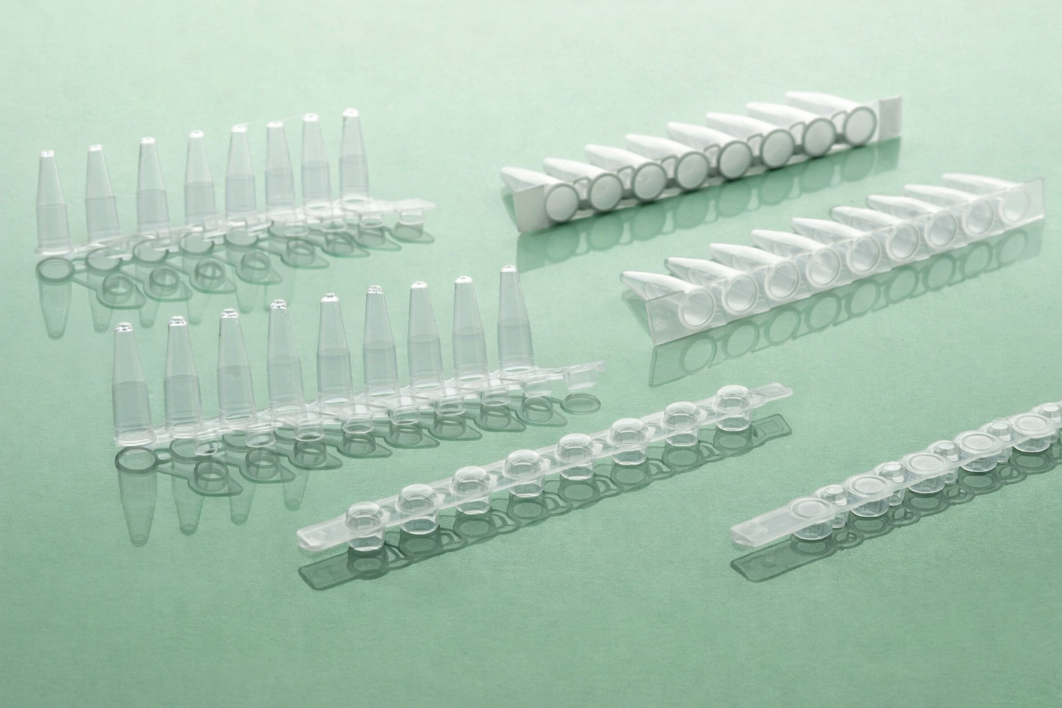 NEST 8-well PCR Tube Strips, 403102, 0.1 mL, Clear, Non-Sterile, Bag Package, 125 pcs/pack, 1250 pcs/case